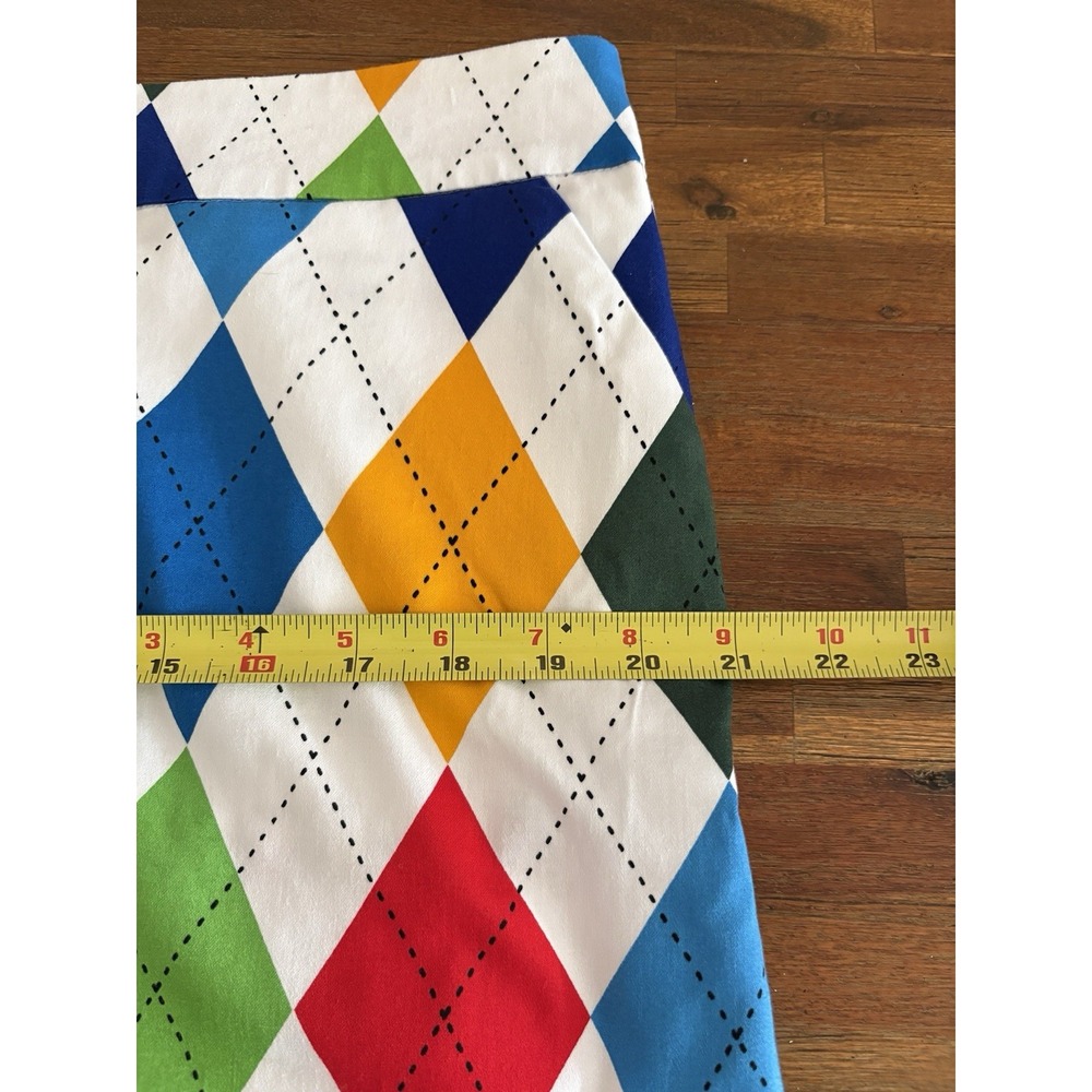 Royal and Awesome Womens Size 12 Golf Skort King of Diamonds Argyle Skirt - Picture 10 of 16